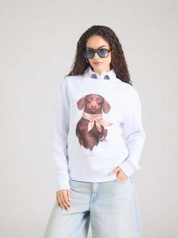 balta EINSTEIN & NEWTON Megztinis be užsegimo 'Madison': priekis