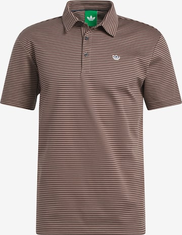 ADIDAS PERFORMANCE - Camiseta funcional 'Originals Stripe Pique' en marrón: frente