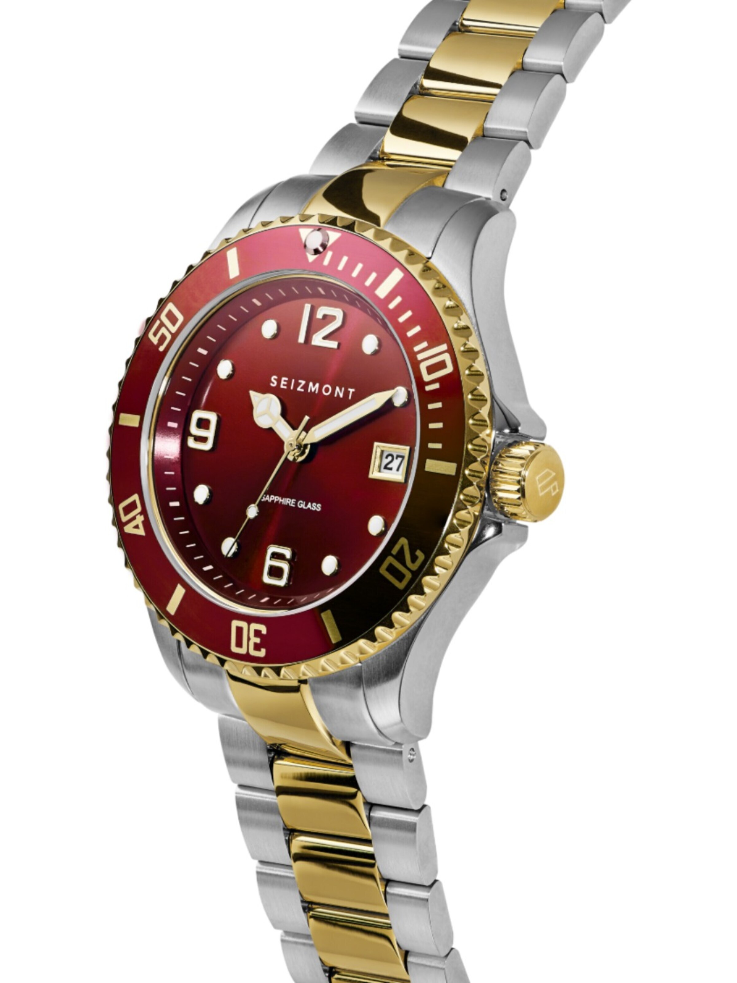 Seizmont Analog Watch 'Tide' in Red