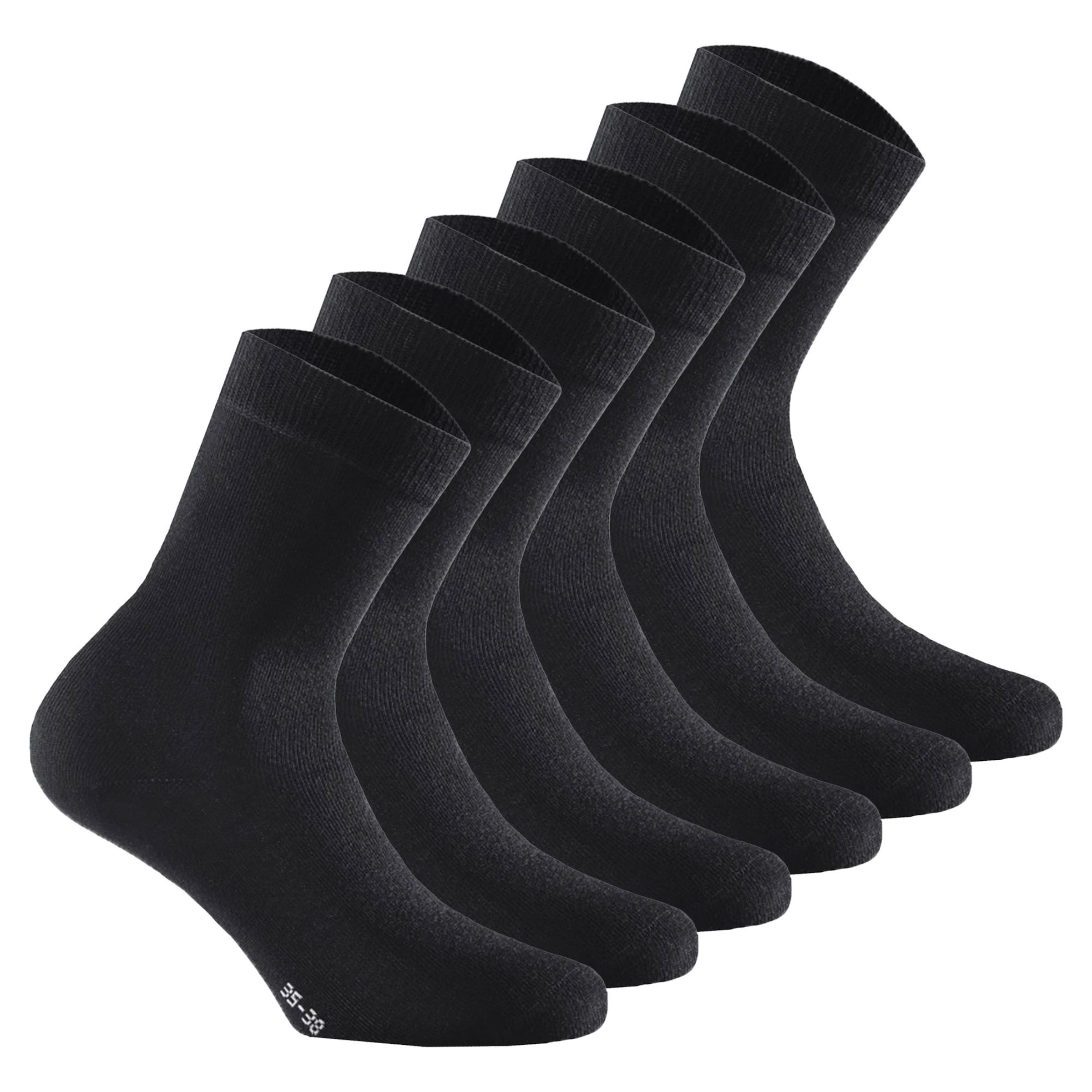 Rohner Basic Socken in Schwarz: Vorderseite