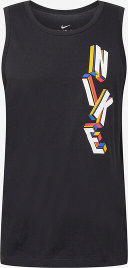 NIKE T-Shirt fonctionnel en mélange de couleurs / noir / blanc, Vue avec produit