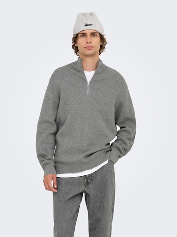Pullover 'ONSPHIL' di Only & Sons in grigio: frontale