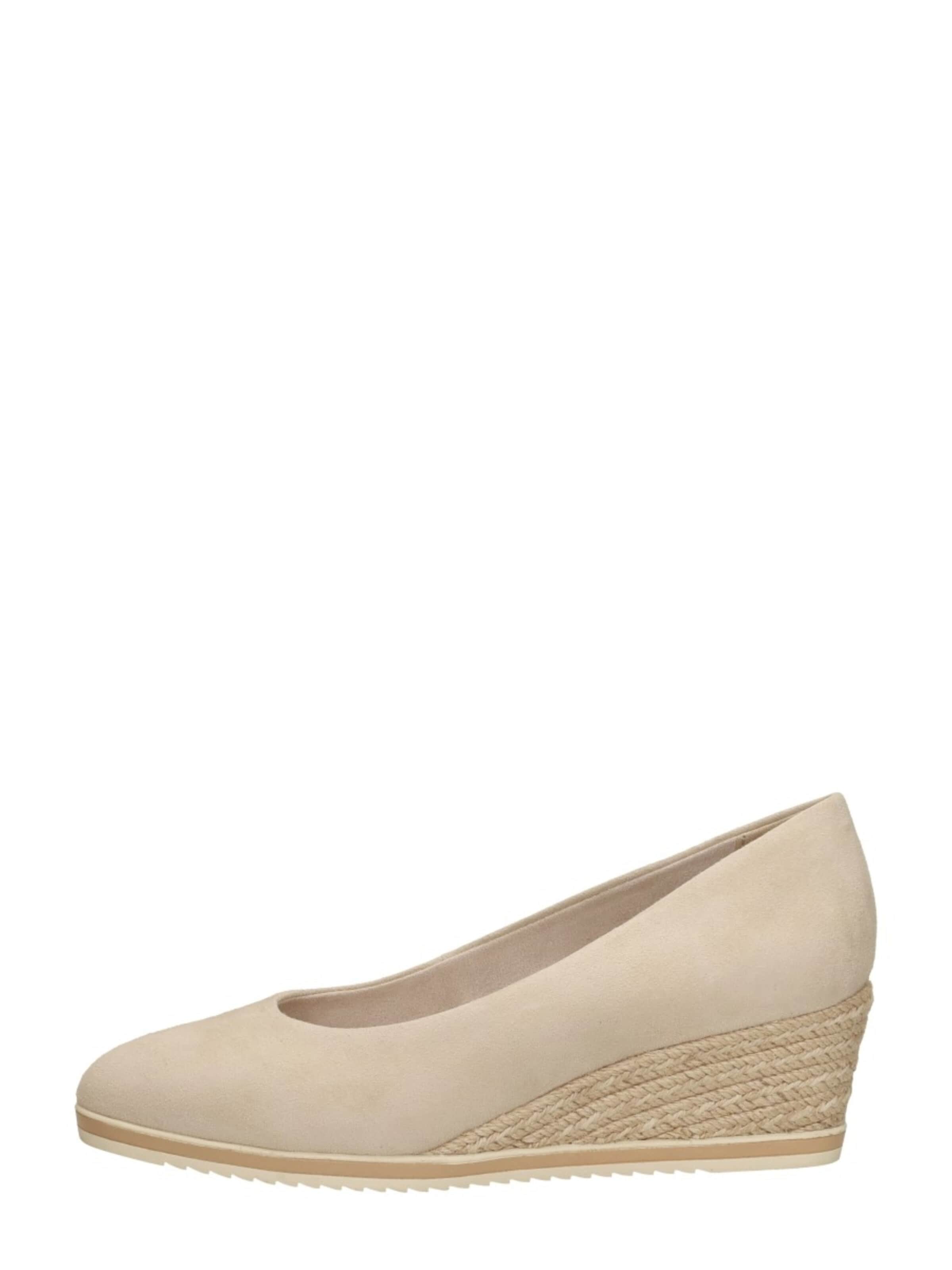 Tamaris Pumps 'Sleehak' in Beige: voorkant