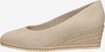 Tamaris Pumps 'Sleehak' in Beige: voorkant