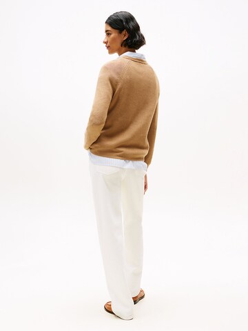 TOMMY HILFIGER Pullover in Braun