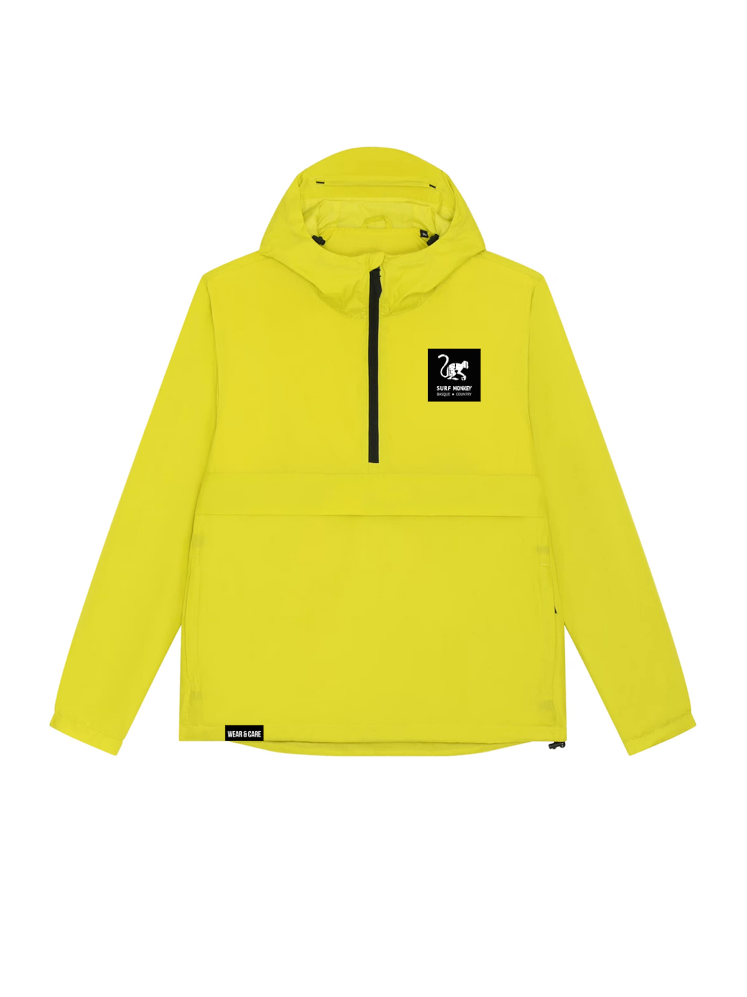 Veste fonctionnelle Surf Monkey en jaune : devant