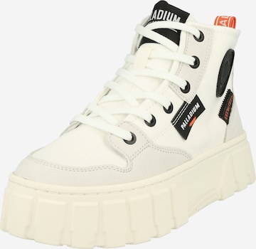 Palladium Sneakers hoog 'Tower' in Wit: voorkant