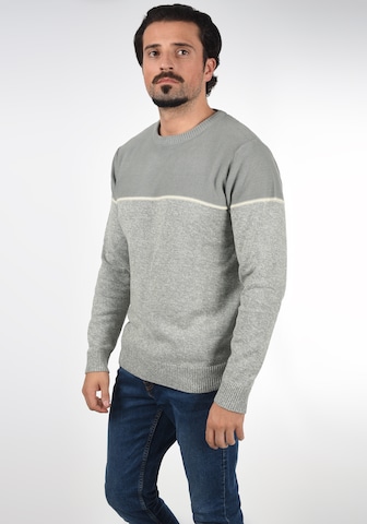 INDICODE JEANS Strickpullover 'Lynn' in Grau: predná strana