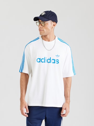 ADIDAS ORIGINALS Shirt 'SNAKE' in Wit: voorkant