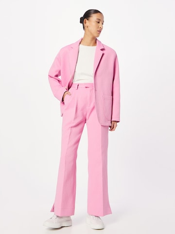 Soulland Normální Kalhoty se sklady v pase 'Deni' – pink