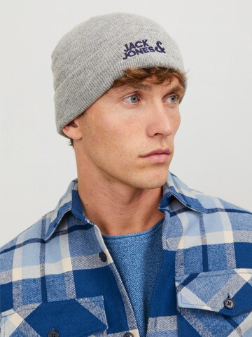 JACK & JONES Beanie 'JJDNA' in Grey