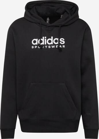 Felpa sportiva di ADIDAS SPORTSWEAR in nero: frontale