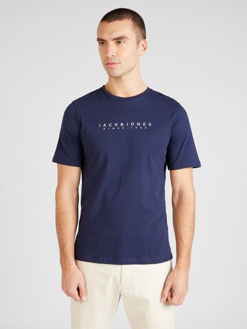 JACK & JONES T-shirt 'SETRA' i blå: framsida