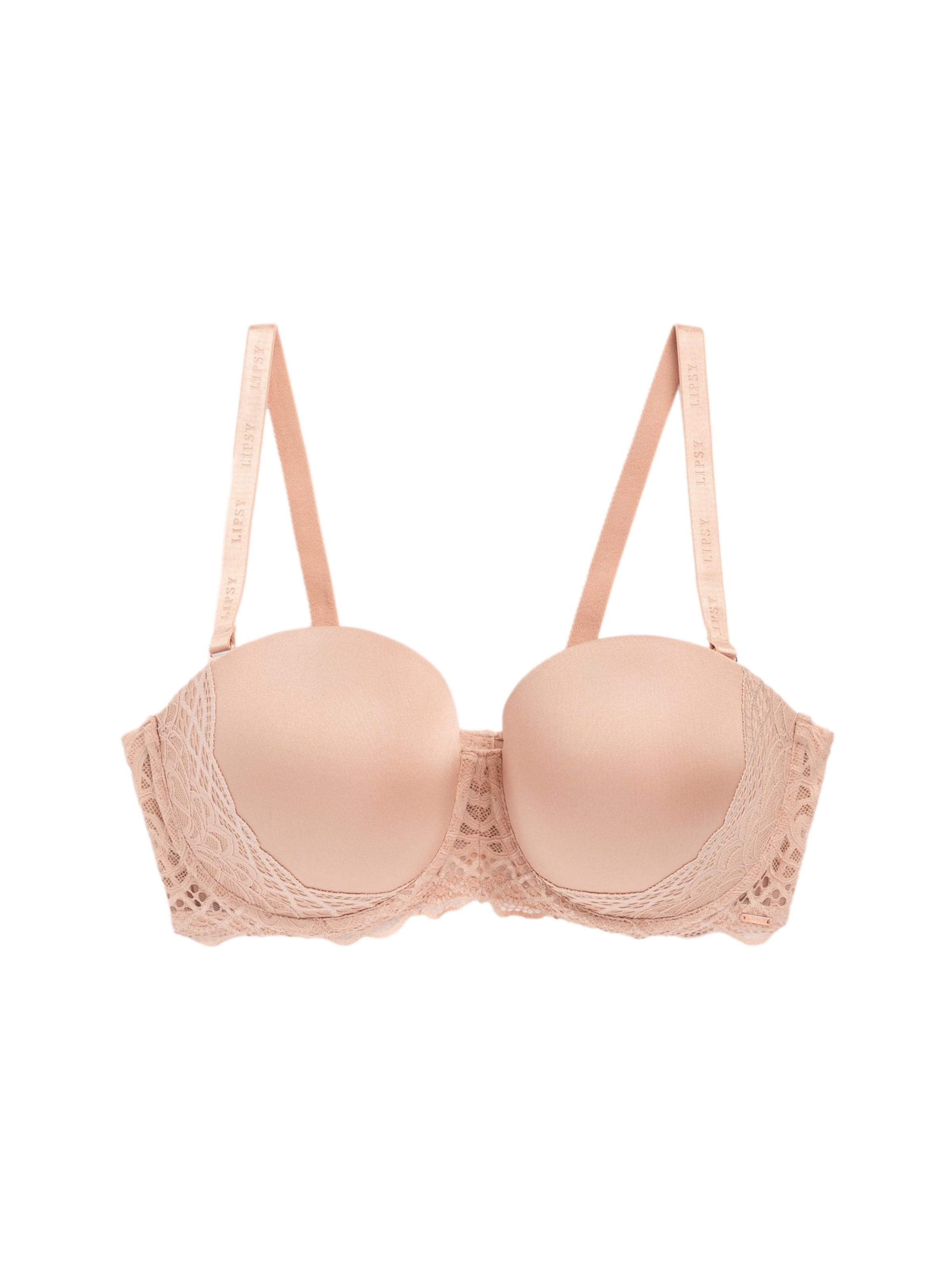 Lipsy Push-up Bra in Pink: front