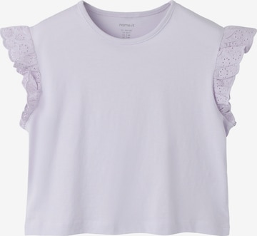 NAME IT - Camiseta 'NKFHAZEL' en lila: frente