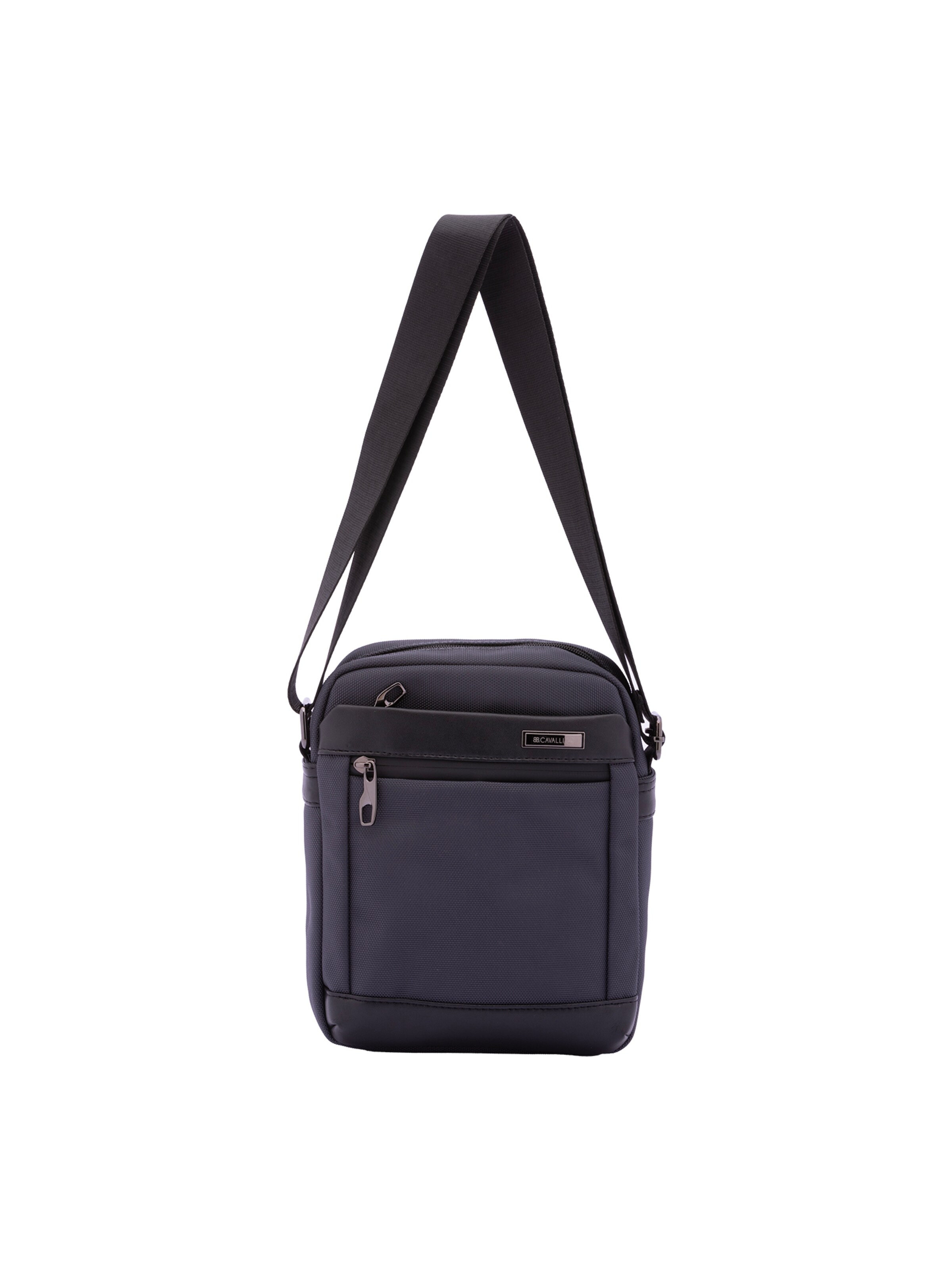 Borsa a tracolla 'Borsa a Tracolla Uomo B Cavalli Poliestere Zip Tasche Tracolla Regolabile' di B. Cavalli in grigio: frontale