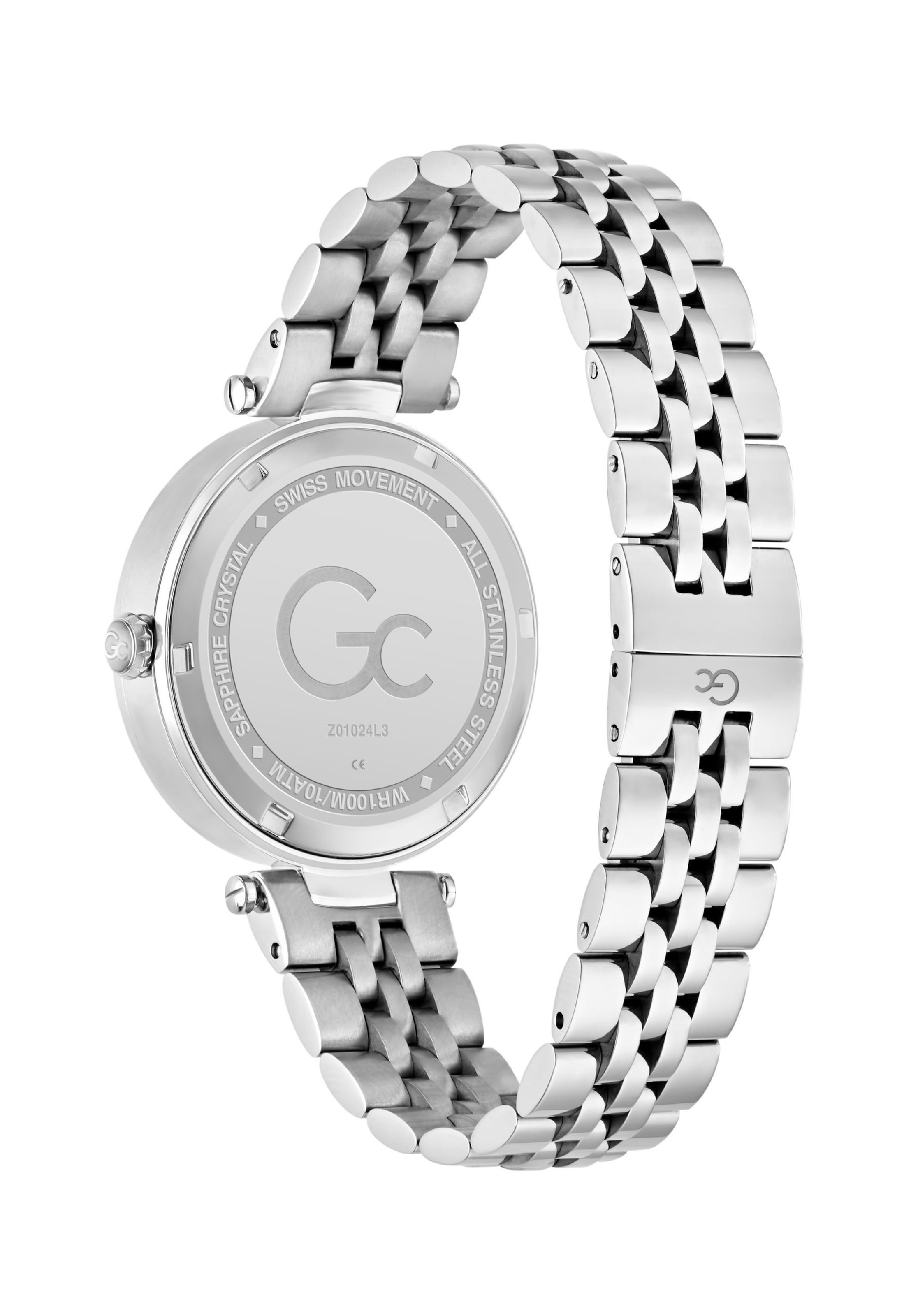 Gc Analogt ur 'Flair Crystal ' i sølv