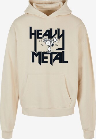 Felpa 'Heavy Metal' di Merchcode in beige: frontale