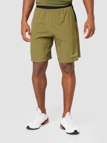 Champion Authentic Athletic Apparel Regular Sportshorts in Grün: predná strana