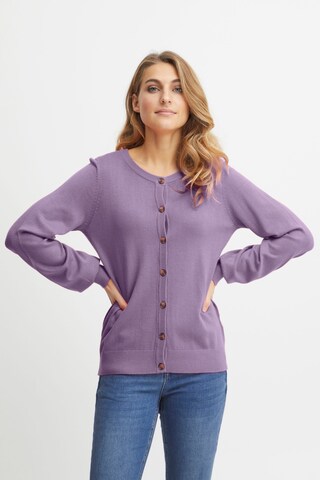 Cardigan Fransa en violet : devant