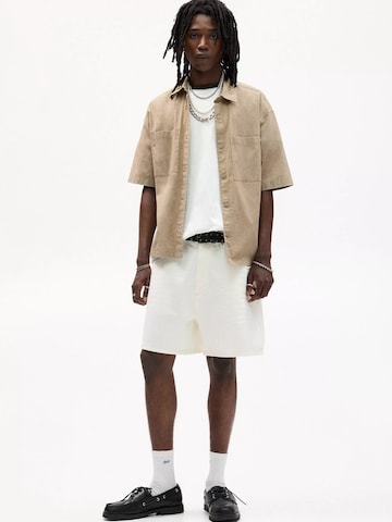 Pull&Bear Comfort fit Overhemd in Bruin