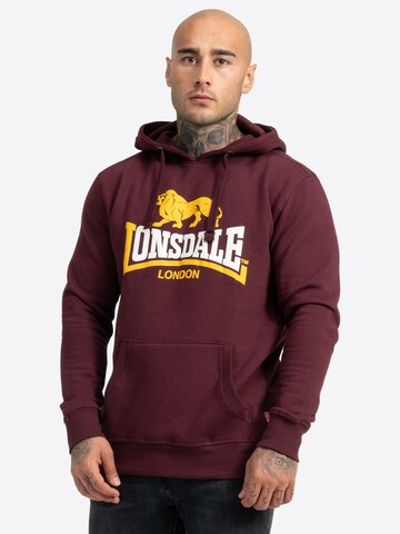 LONSDALE Sweatshirt 'Thurning' in Red: front