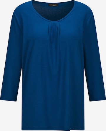 Goldner Shirt in Blau: Vorderseite
