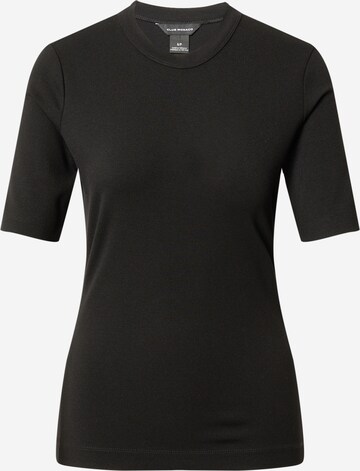 T-shirt Club Monaco en noir : devant