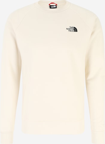 THE NORTH FACE Sweatshirt 'REDBOX' in Wit: voorkant