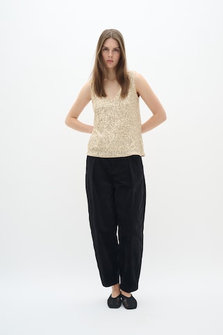 InWear Loose fit Pleat-front trousers 'Rikka Barrel' in Black