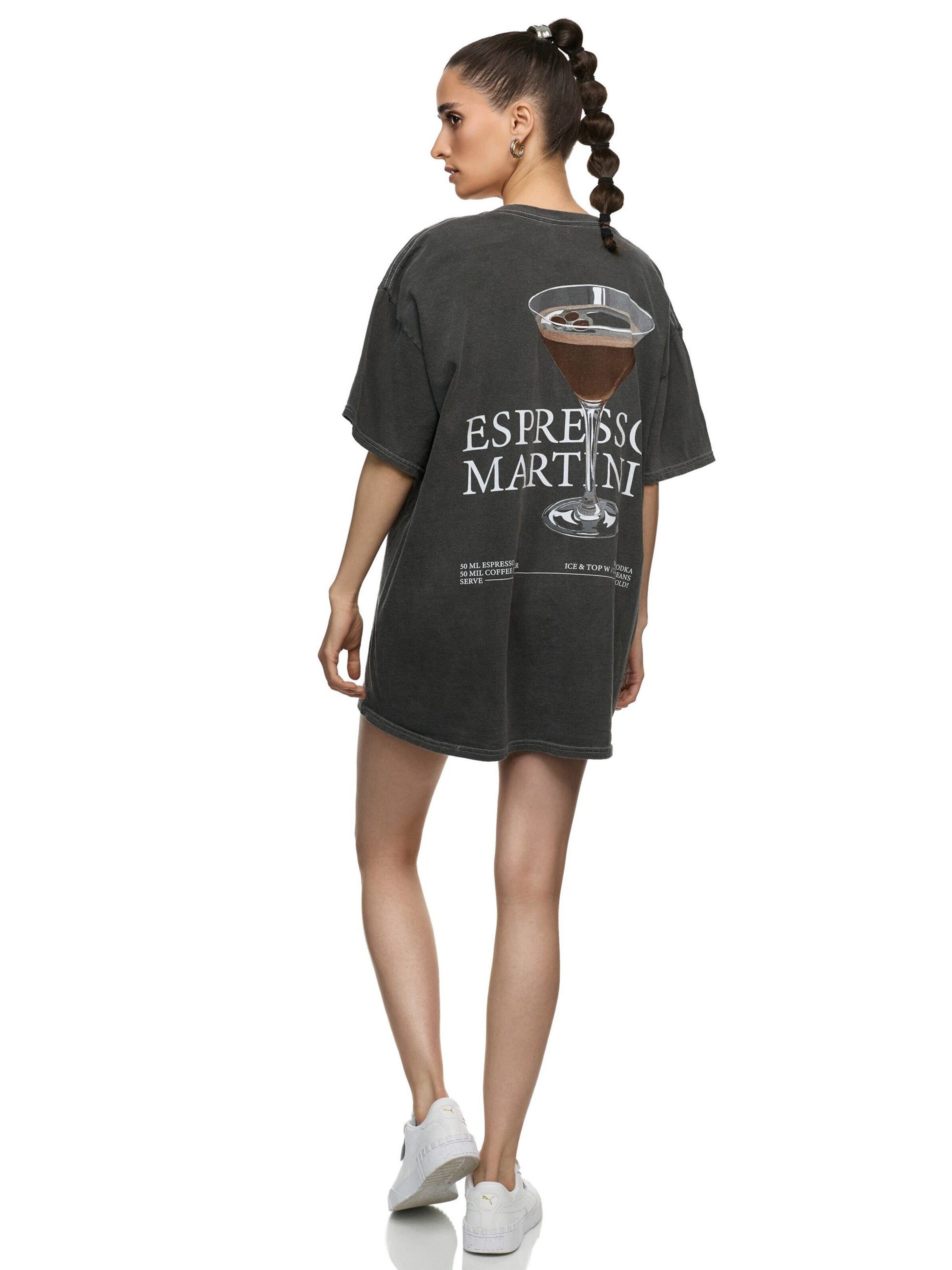 Worldclassca Oversized Shirt 'Espresso Martini' in Grey