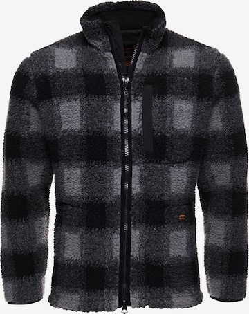 Superdry Between-Season Jacket 'Sherpa' in Grey: front