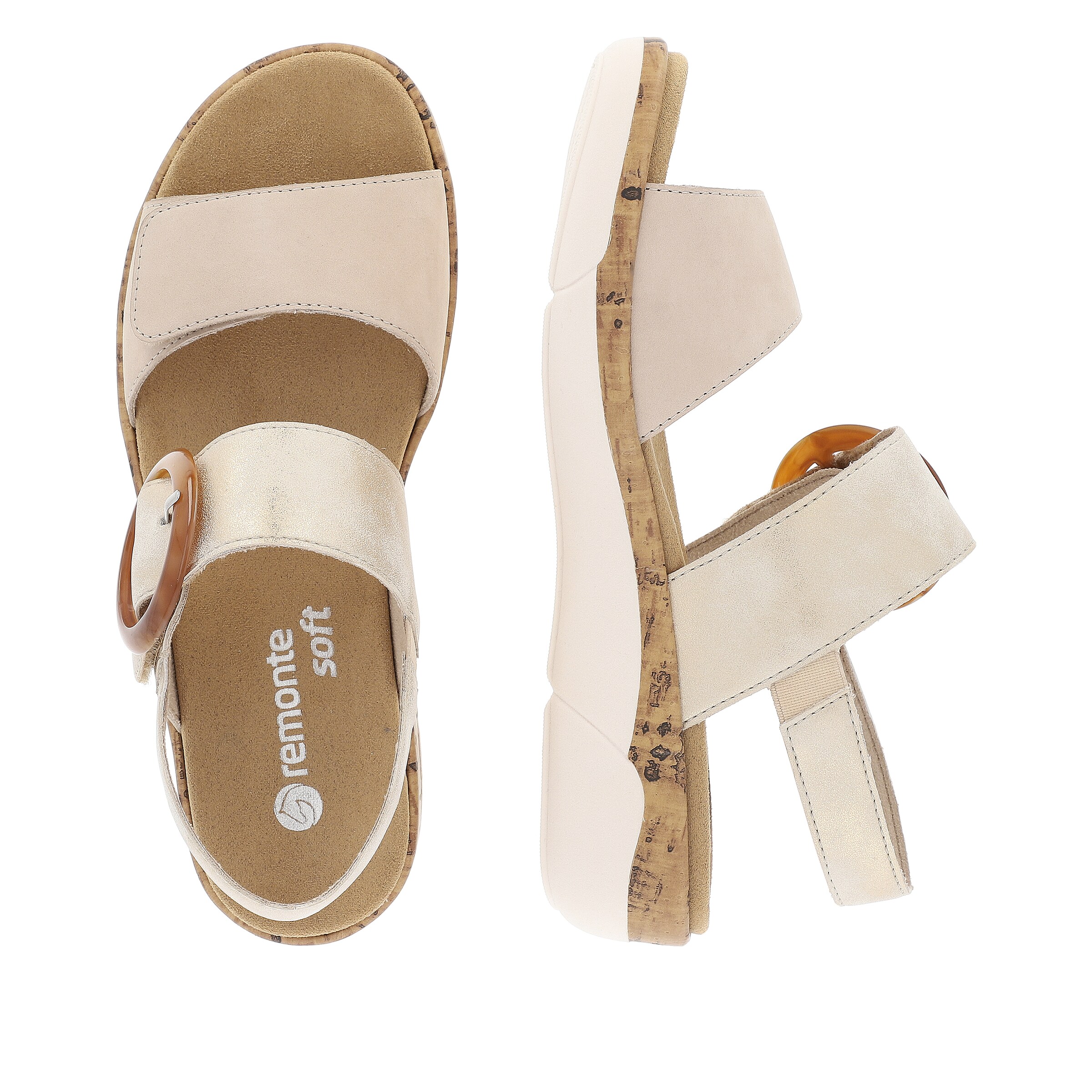 REMONTE Sandals in Beige