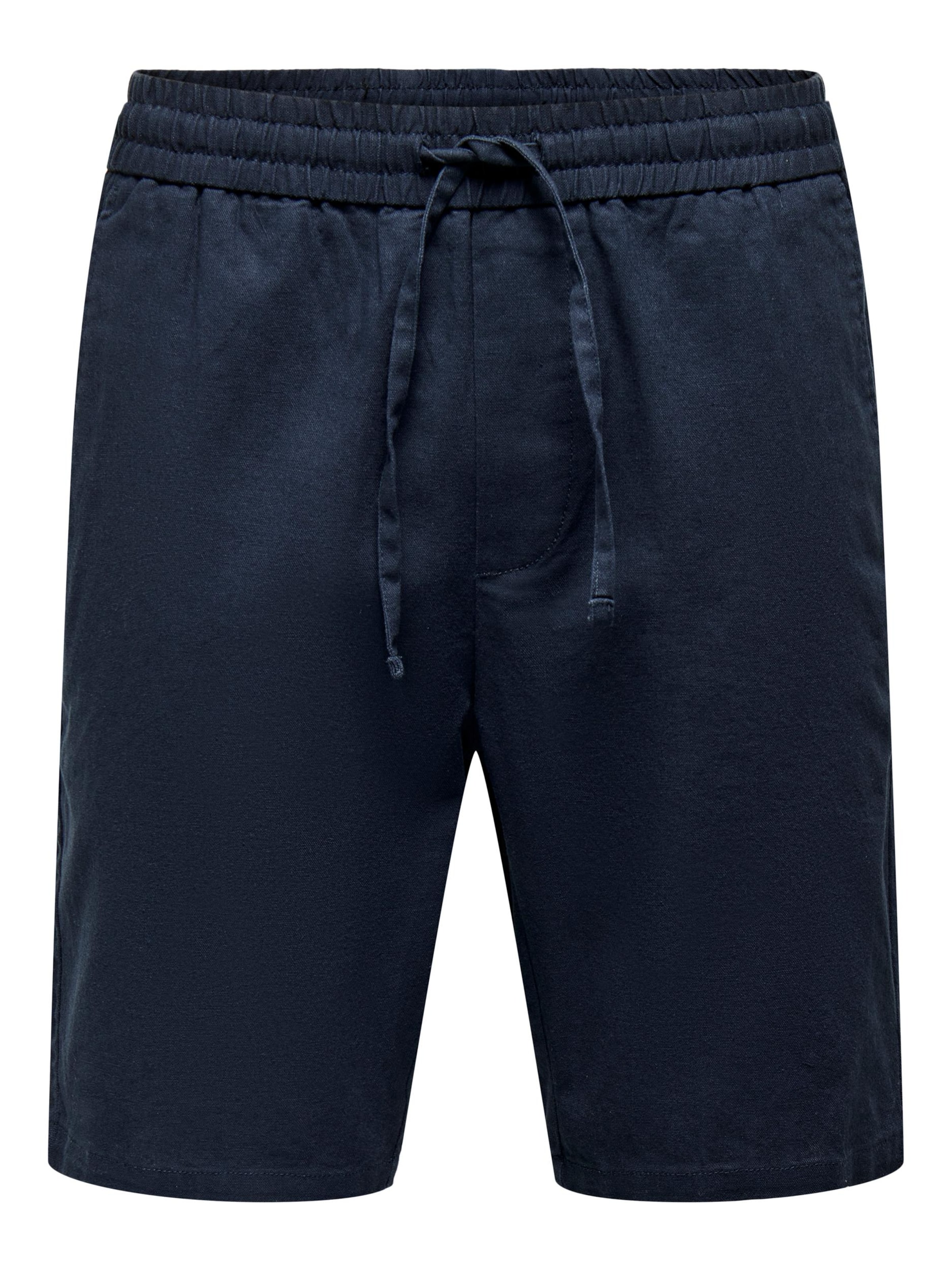 Only & Sons Regular Pants 'ONSLinus' in Blue: front