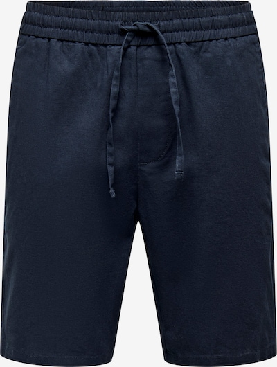 Only & Sons Pantalon 'Linus' en bleu marine, Vue avec produit