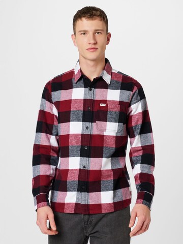 Coupe regular Chemise HOLLISTER en noir : devant