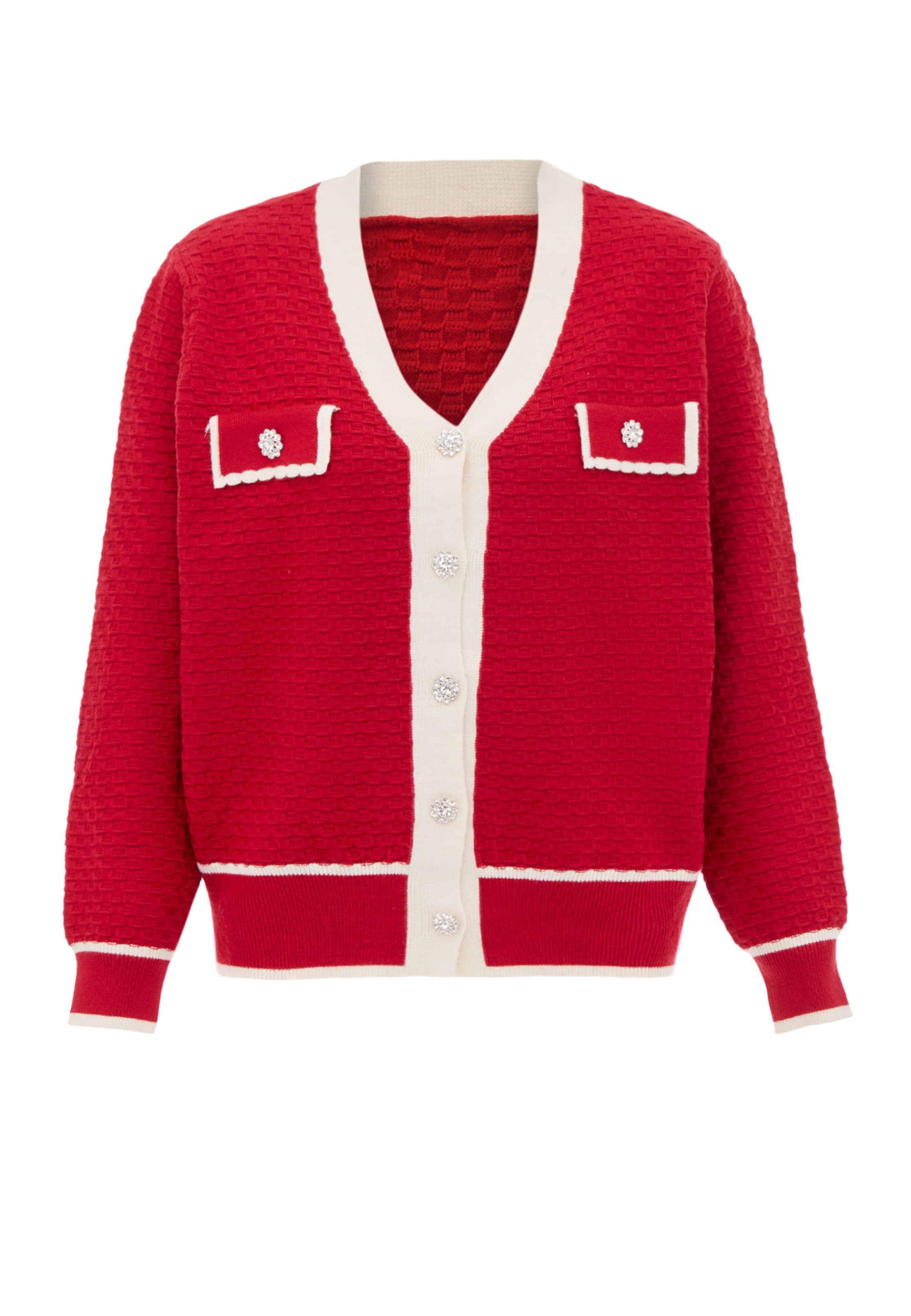 carato Knit cardigan in Red: front