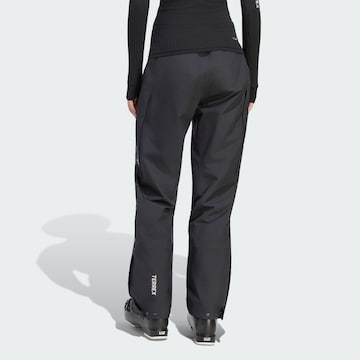 ADIDAS TERREXSlimfit Hlače za vanjske uvjete 'Xperior' - crna boja