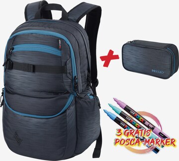 NITRO Backpack in Blue: front