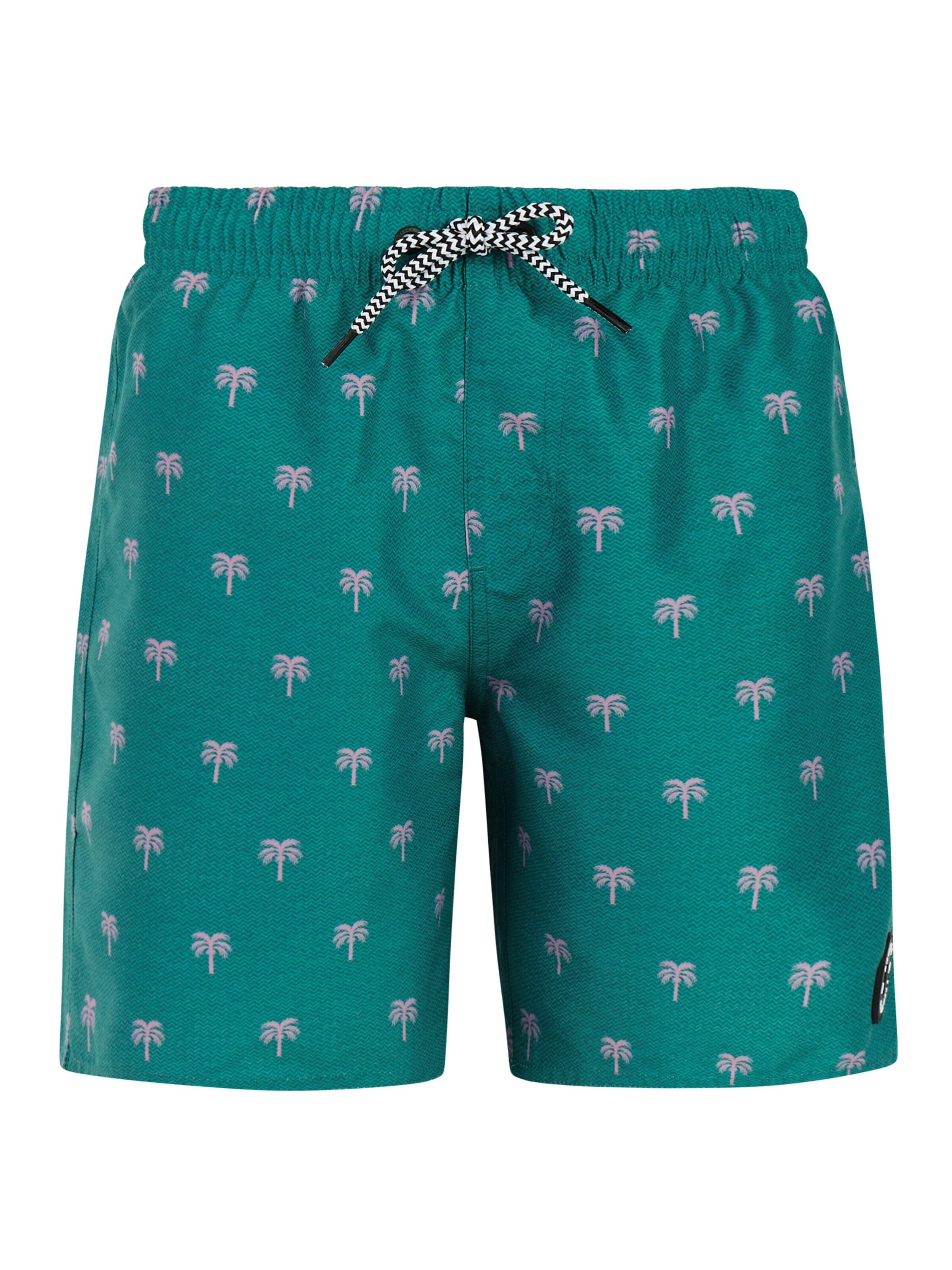 PROTEST Badeshorts 'PRTCalvin JR'‌‌‌‌‌‌ in Grün: Vorderseite