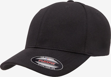 Flexfit Cap 'Cool & Dry' in Schwarz: Vorderseite