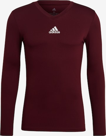 T-Shirt fonctionnel ADIDAS SPORTSWEAR en rouge : devant