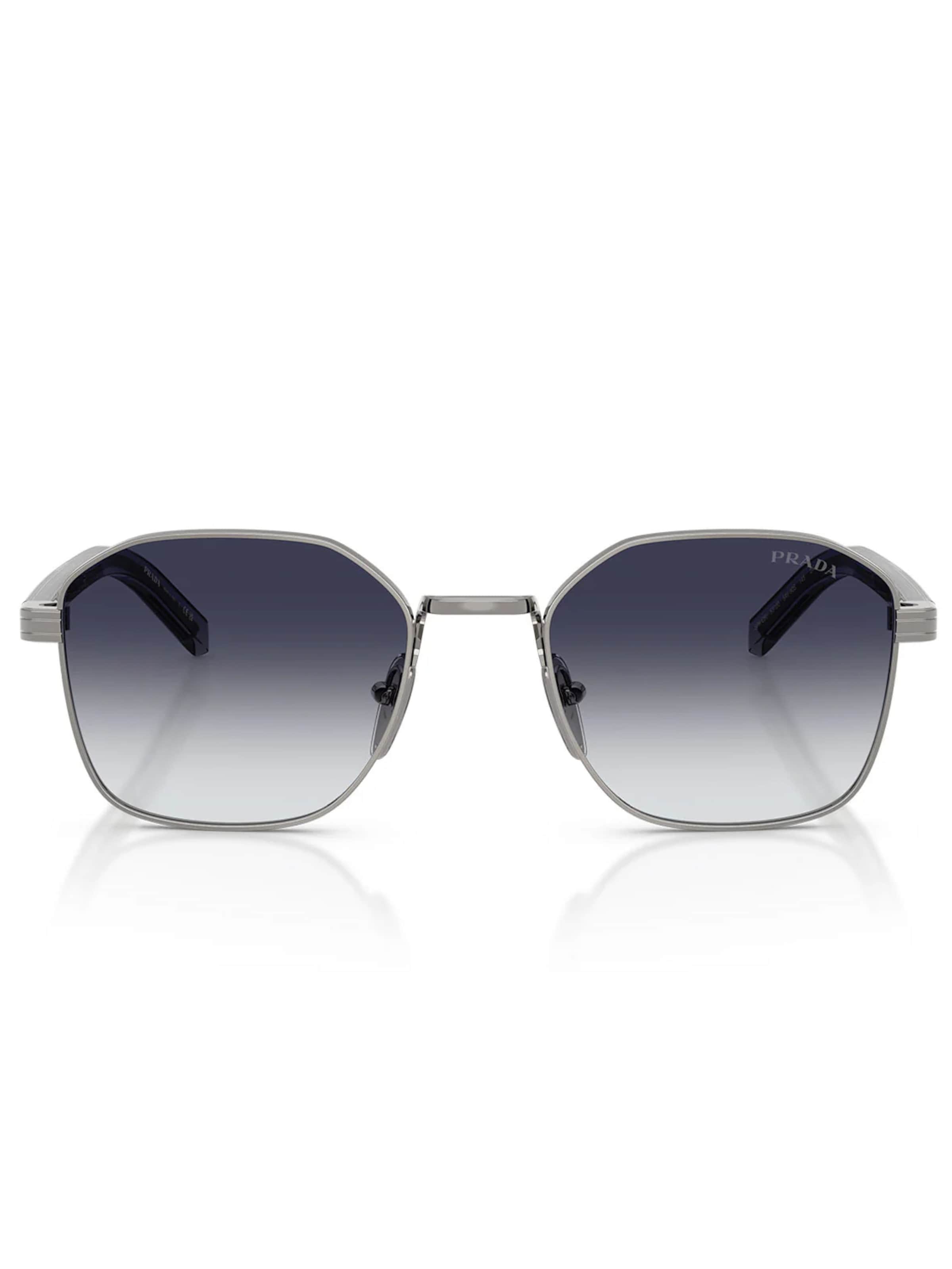 PRADA Zonnebril in Grijs: voorkant