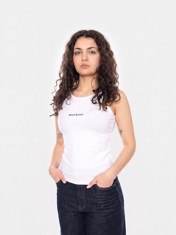 DICKIES Overdel 'HONEYVILLE TANK White' i hvid: forside