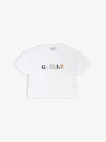 Gaelle Paris Shirt 'Multicolor' in White: front