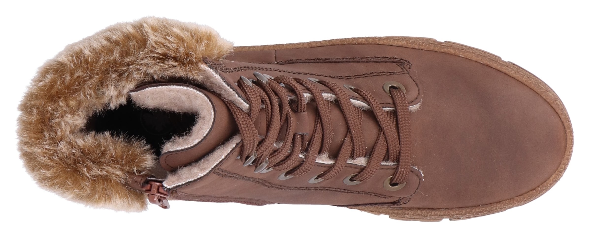 Rieker - Botines con cordones en marrón