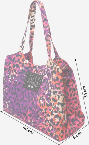 Just Cavalli Torba shopper w kolorze fioletowy