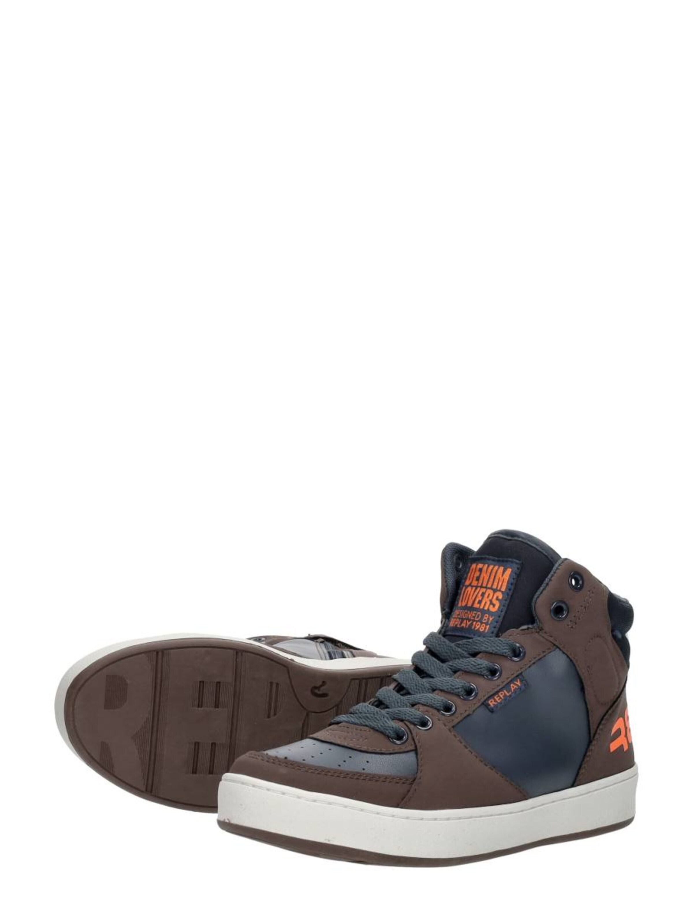 Baskets 'Cobra 9CC' REPLAY en marron