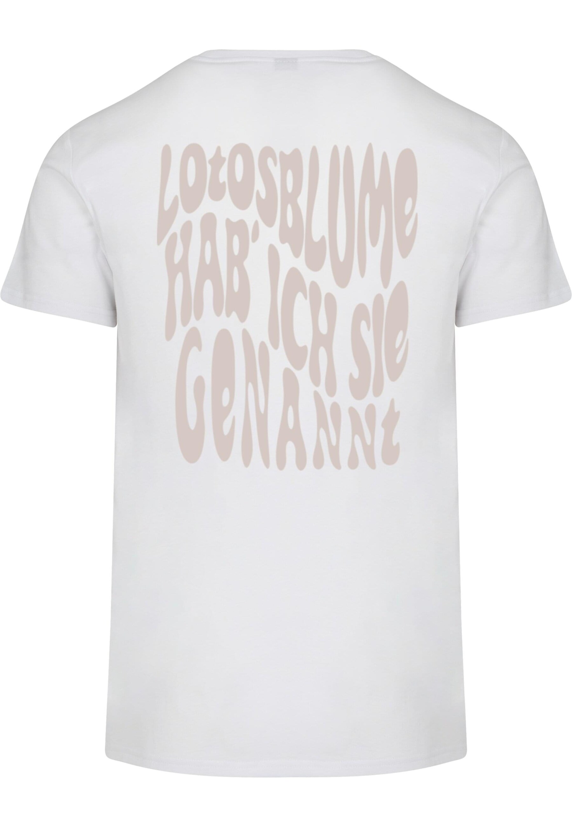 Merchcode Shirt 'Die Flippers - Lotosblume' in White