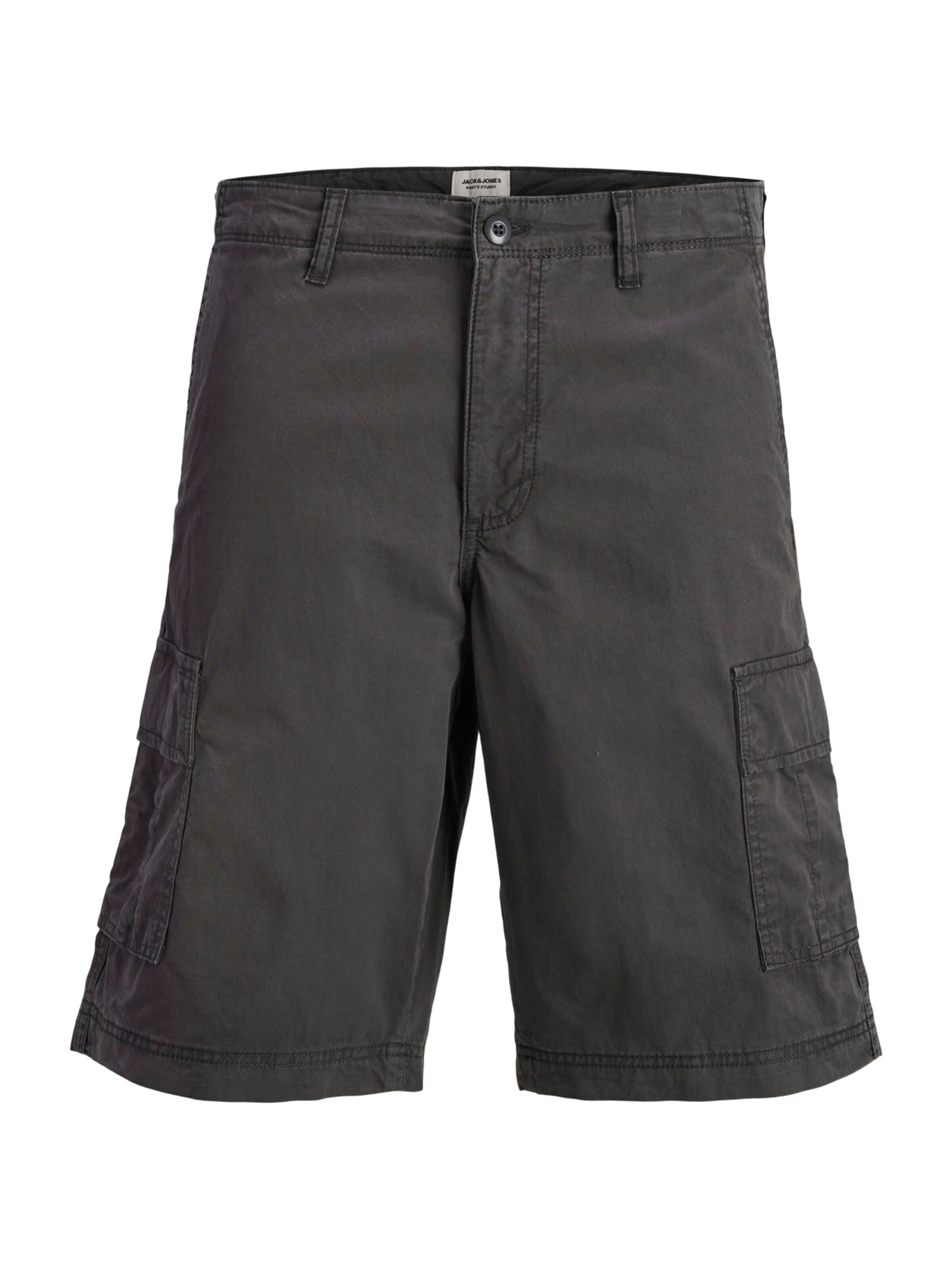 JACK & JONES Loose fit Cargo Pants 'JPSTCOLE MATTY' in Grey: front